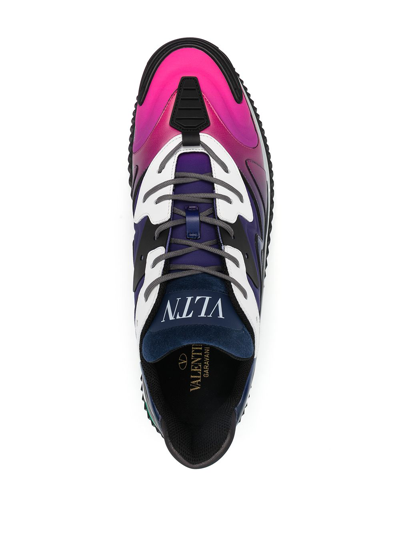 Valentino Wade Runner Sneakers In Neoprene And Fabric In Pink