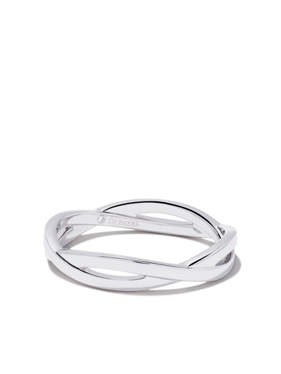 Shop De Beers 18kt White Gold Infinity 3mm Band