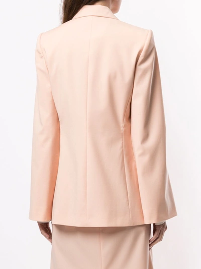 Shop Maison Rabih Kayrouz Split-sleeved Blazer In Pink