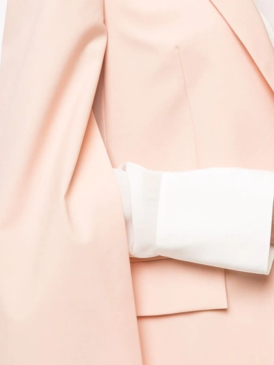 Shop Maison Rabih Kayrouz Split-sleeved Blazer In Pink