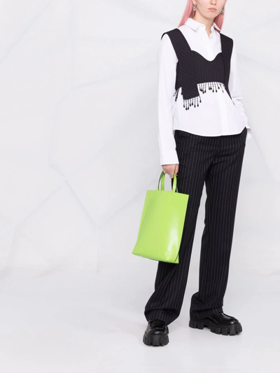 Ganni Beaded Bra Top In Blau