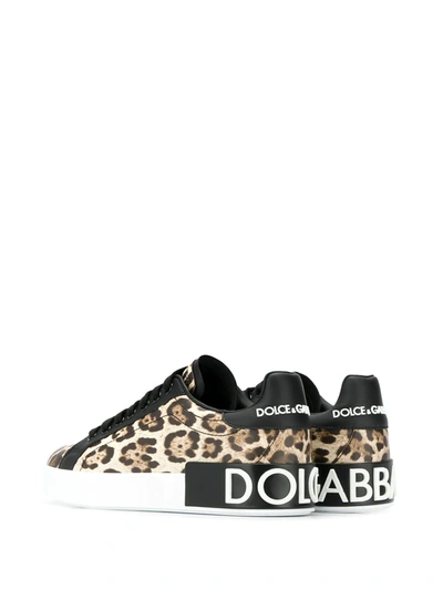 Shop Dolce & Gabbana Portofino Sneakers In Neutrals