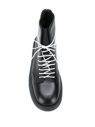 MARSÈLL LACE-UP ANKLE BOOTS - 黑色