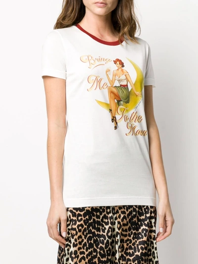 Shop Dolce & Gabbana Bring Me To The Moon T-shirt In White