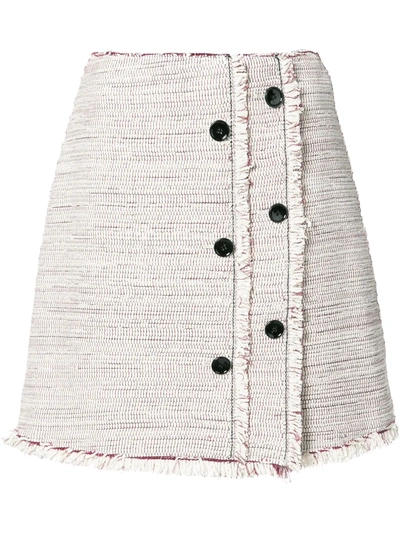 Shop Proenza Schouler Button Detailing Skirt In Red