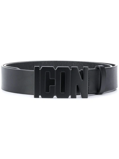 Shop Dsquared2 Icon Buckle Belt In Black