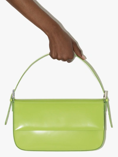 Shop By Far Manu Leather Shoulder Bag In Green