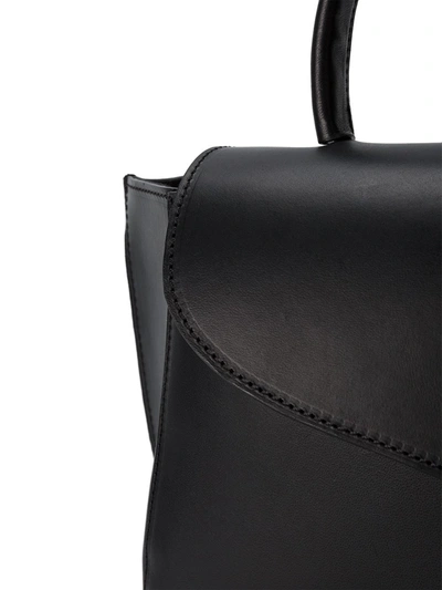Shop Atp Atelier Black Arezzo Shoulder Bag
