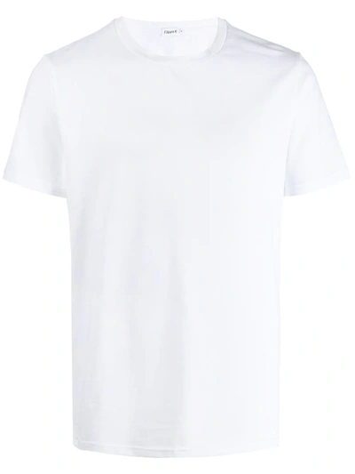 Shop Filippa K Fitted Crew Neck T-shirt In White