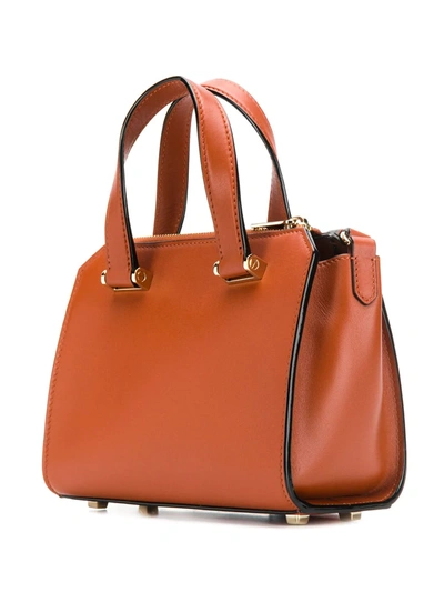 Shop Valextra Passepartout Tote In Brown