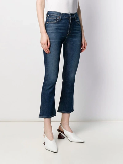 Shop Citizens Of Humanity High Rise Cropped Jeans In Blue