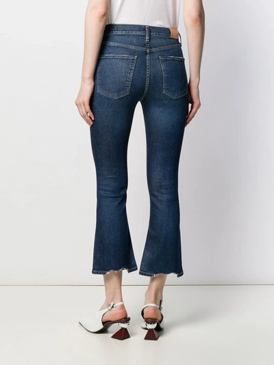 Shop Citizens Of Humanity High Rise Cropped Jeans In Blue