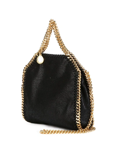 Shop Stella Mccartney Tiny Falabella Tote Bag In Black