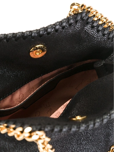 Shop Stella Mccartney Tiny Falabella Tote Bag In Black