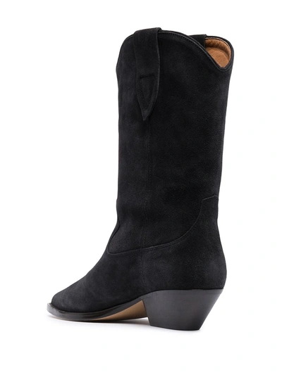 Isabel Marant Suede Iconic S Ankle Boots With Cuban Heel In Black