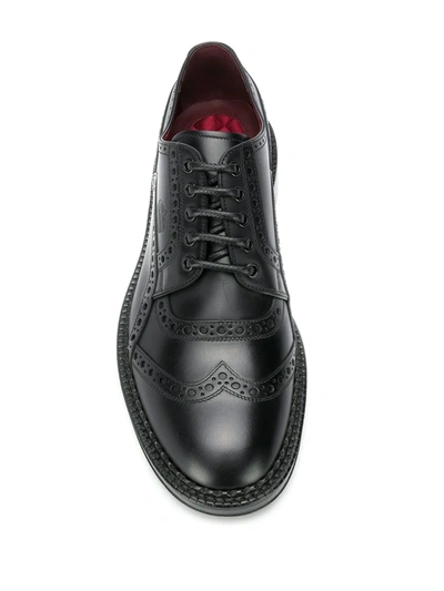 Shop Dolce & Gabbana Formal Leather Brogues In Black