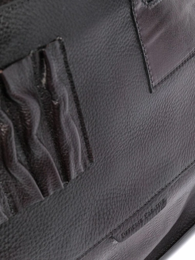 Shop Officine Creative Large Leather Shoulder Bag In Black