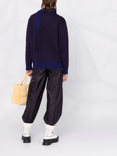 Jil Sander Intarsia-knit Jumper In Brown