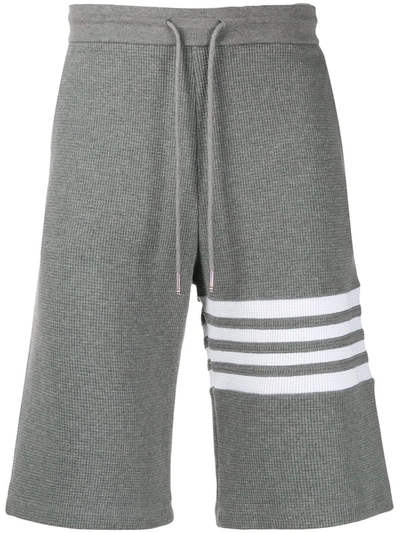 Shop Thom Browne 4-bar Track Shorts In Grey