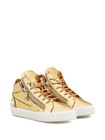 Shop Giuseppe Zanotti Kriss Low-top Sneakers In Gold