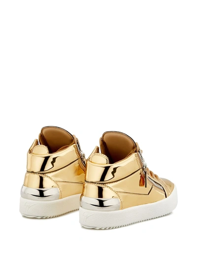 Shop Giuseppe Zanotti Kriss Low-top Sneakers In Gold