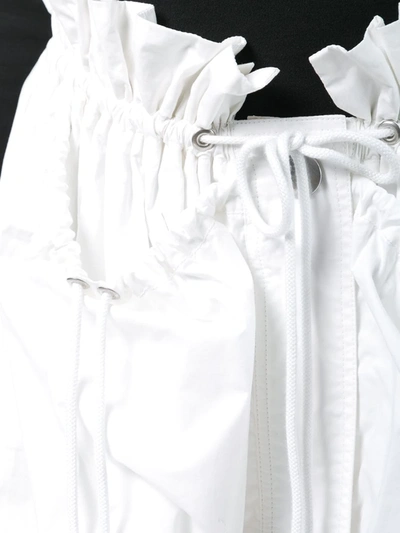 Shop Proenza Schouler Poplin Paperbag Skirt In White