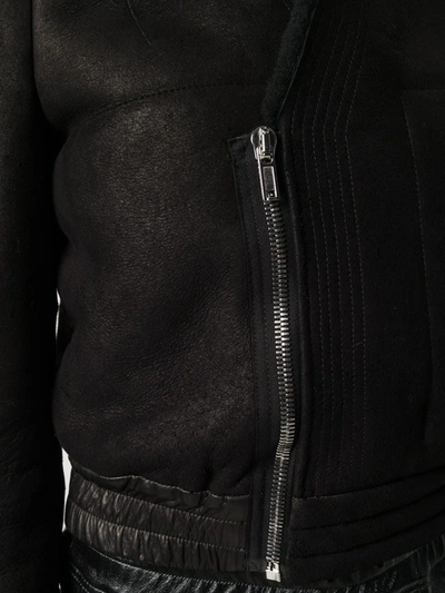 Shop Rick Owens Stitched Panel Jacket In Black