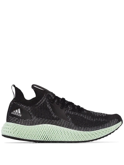 BLACK ALPHAEDGE 4D REFLECTIVE LOW TOP SNEAKERS