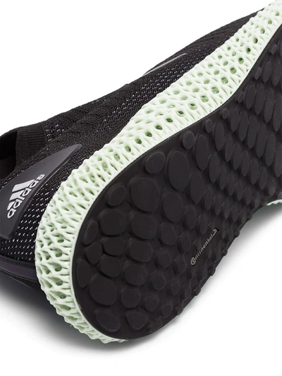 BLACK ALPHAEDGE 4D REFLECTIVE LOW TOP SNEAKERS