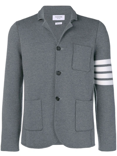 Shop Thom Browne 4-bar Milano Stitch Sport Coat In Grey