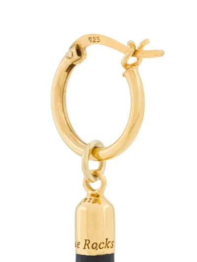 胶囊吊饰圈形耳环