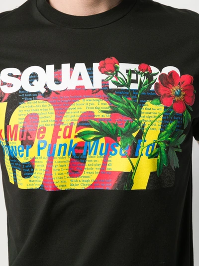 Shop Dsquared2 1964 Logo Print T-shirt In Black