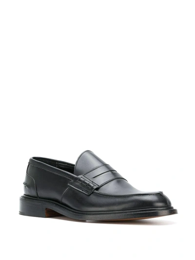 Tricker's James Penny Loafers In Black