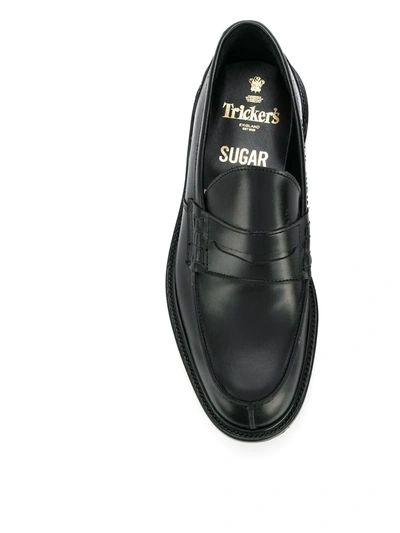 Tricker's James Penny Loafers In Black