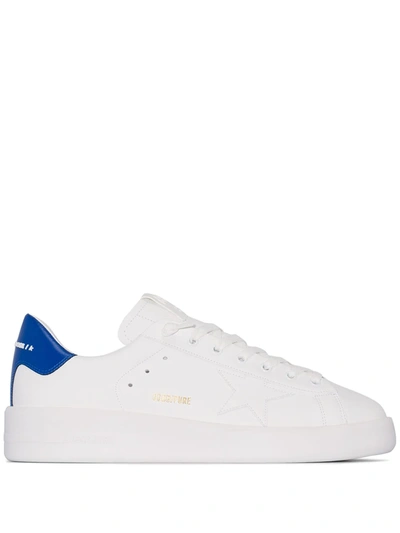 Shop Golden Goose Purestar Leather Sneakers In White