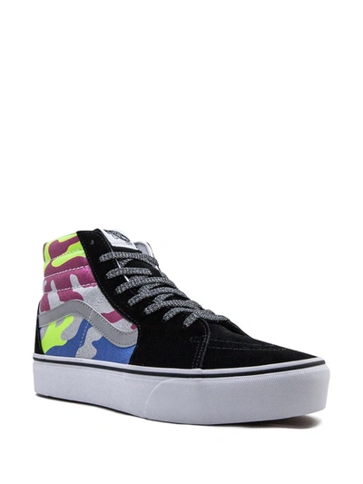 Shop Vans Sk8-hi Platform 2 Sneakers In Black