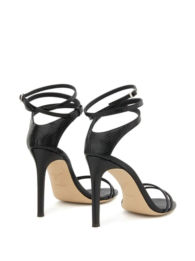 Shop Giuseppe Zanotti Catia Ankle Strap Sandals In Black