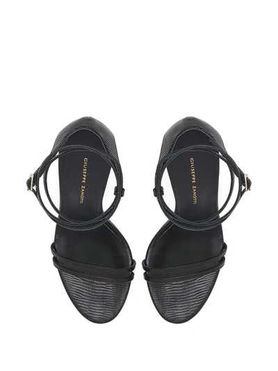 Shop Giuseppe Zanotti Catia Ankle Strap Sandals In Black
