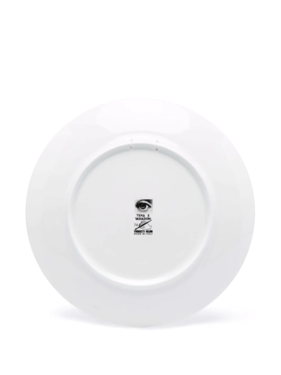 Fornasetti Tema E Variazioni N.74 Clock-print Plate In White
