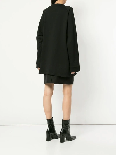 Shop Walk Of Shame Branded Sweat Dress In Black