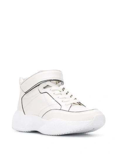 Shop Calvin Klein Jeans Est.1978 Touch-strap Detail Sneakers In White