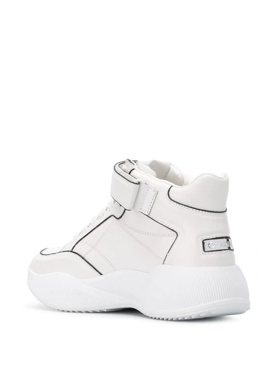 Shop Calvin Klein Jeans Est.1978 Touch-strap Detail Sneakers In White
