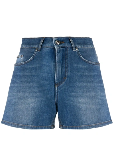 Shop Dolce & Gabbana Stonewashed Denim Shorts In Blue