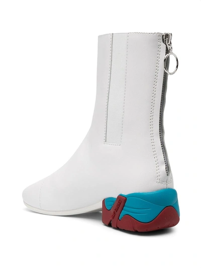 Shop Raf Simons Solaris-2 35mm Ankle Boots In White
