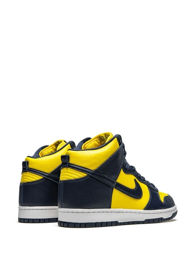 Shop Nike Dunk High Sp "michigan" Sneakers In Yellow