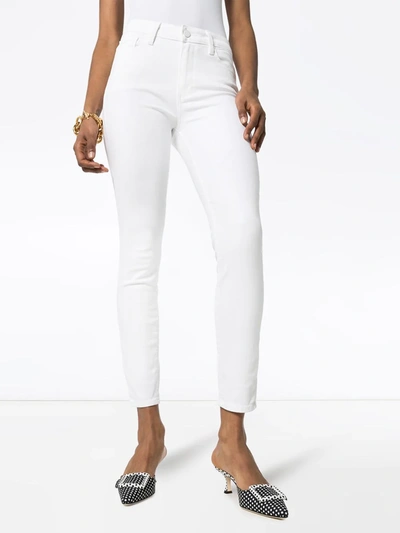 Shop Paige Hoxton Skinny Jeans In White