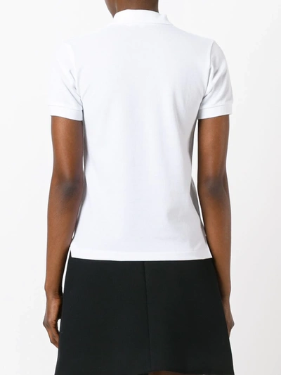 Comme Des Garçons Play Classic Polo Shirt With Red Heart Patch In White