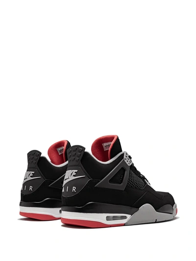 Shop Jordan Air  4 Retro "bred 2019" Sneakers In Black