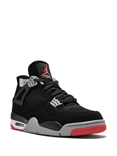 Shop Jordan Air  4 Retro "bred 2019" Sneakers In Black