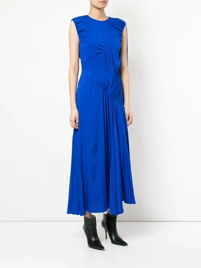 Shop Ellery Oblivion Asymmetrical Dress In Blue